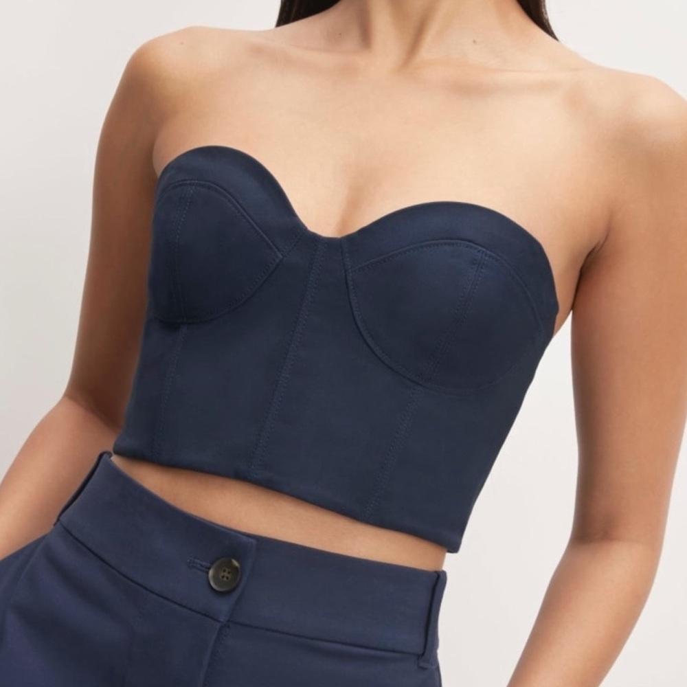NWT Everlane The Structured Cotton Bustier